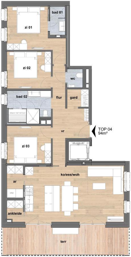 Apartmenthaus A24 Schruns Exteriör bild